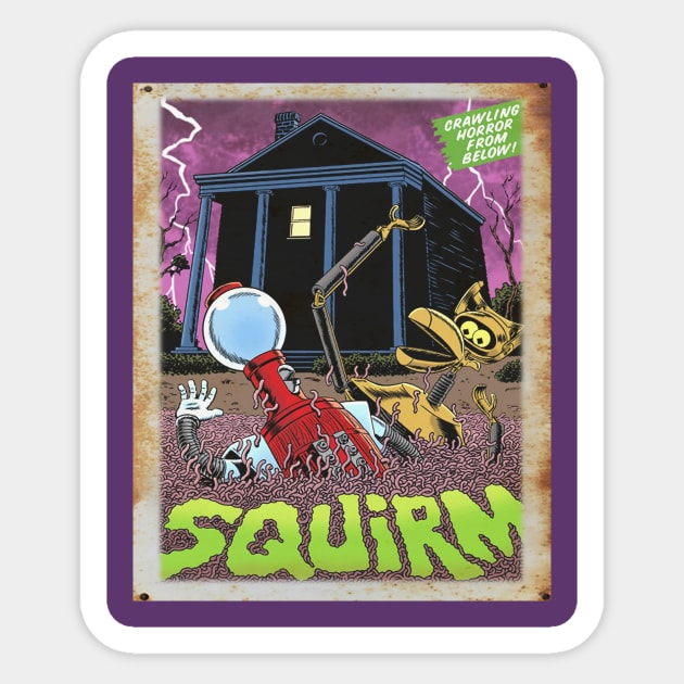 Mystery Science Rusty Barn Sign 3000 - Squirm Sticker by Starbase79